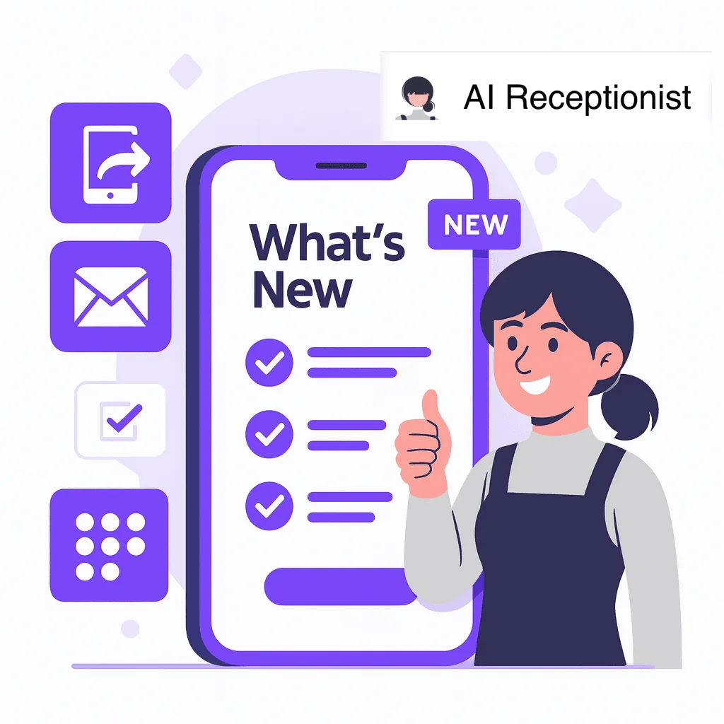 November 2025 AI Receptionist feature updates overview