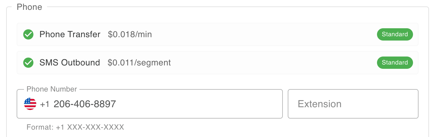 Phone number validation - ensure your existing phone number is valid for call forwarding and/or SMS alerts to check compatibility with our system