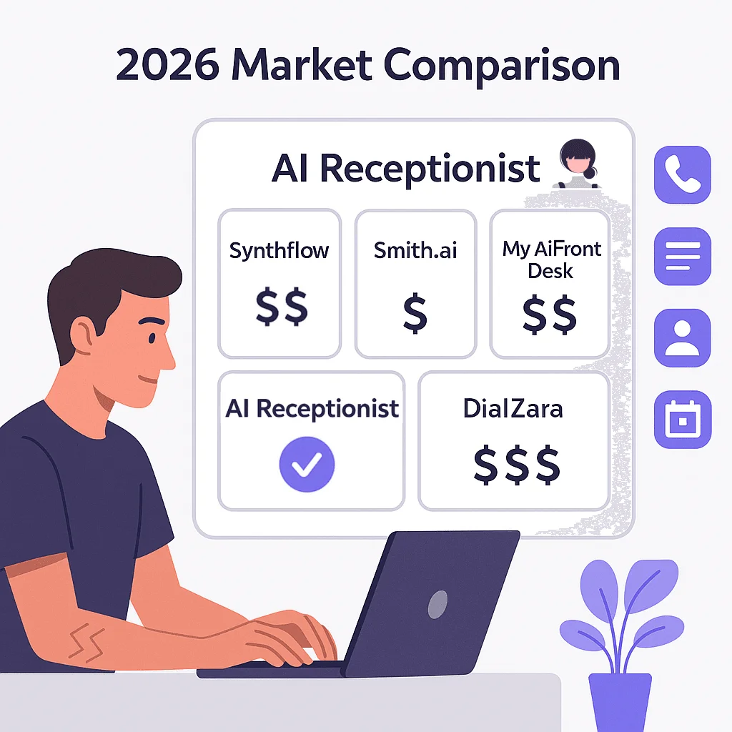 AI Receptionist market comparison 2026 competitive landscape